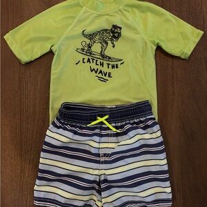 Kids Dinosaur Swim Set - Green and Blue